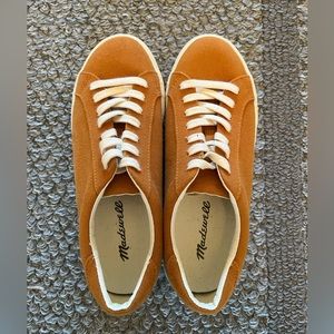 Madewell Sidewalk Low Top Canvas Sneaker Burnt Orange Women’s Size 8